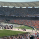 The stadium in Ahmedabad began emptying during Trump’s and Modi’s speeches.